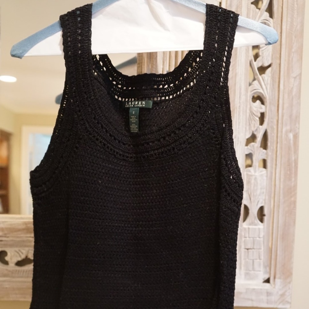 Ralph Lauren Knitted Navy Tank Size Small